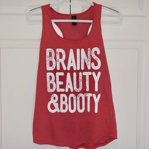 Brains, Beauty, Booty Tank